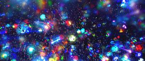 Превью обои шары, свечение, абстракция, разноцветный