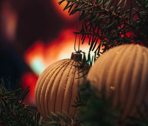 Превью обои шары, украшения, елка, рождество, новый год, праздник