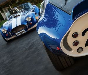 Превью обои shelby cobra, daytona coupe, 1965, 1967, классика, гоночные автомобили