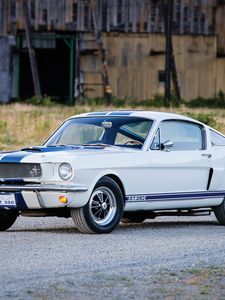 Превью обои shelby, ford, mustang, gt350, вид сбоку