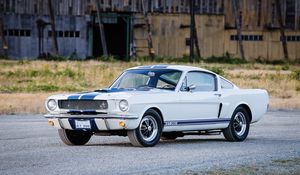 Превью обои shelby, ford, mustang, gt350, вид сбоку