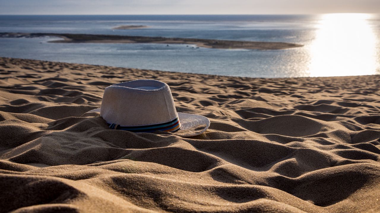 Обои шляпа, песок, пляж, лето