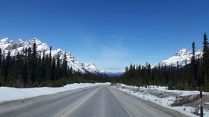 Превью обои шоссе, icefields parkway, альберта