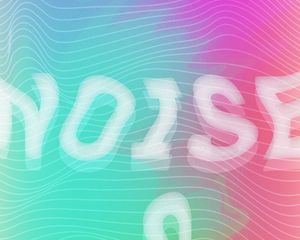 Превью обои шум, надпись, волнистый, линии
