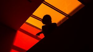 Превью обои силуэт, тень, геометрический