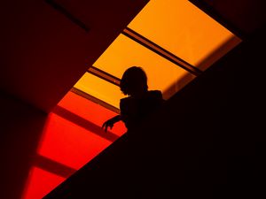 Превью обои силуэт, тень, геометрический