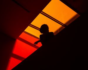 Превью обои силуэт, тень, геометрический