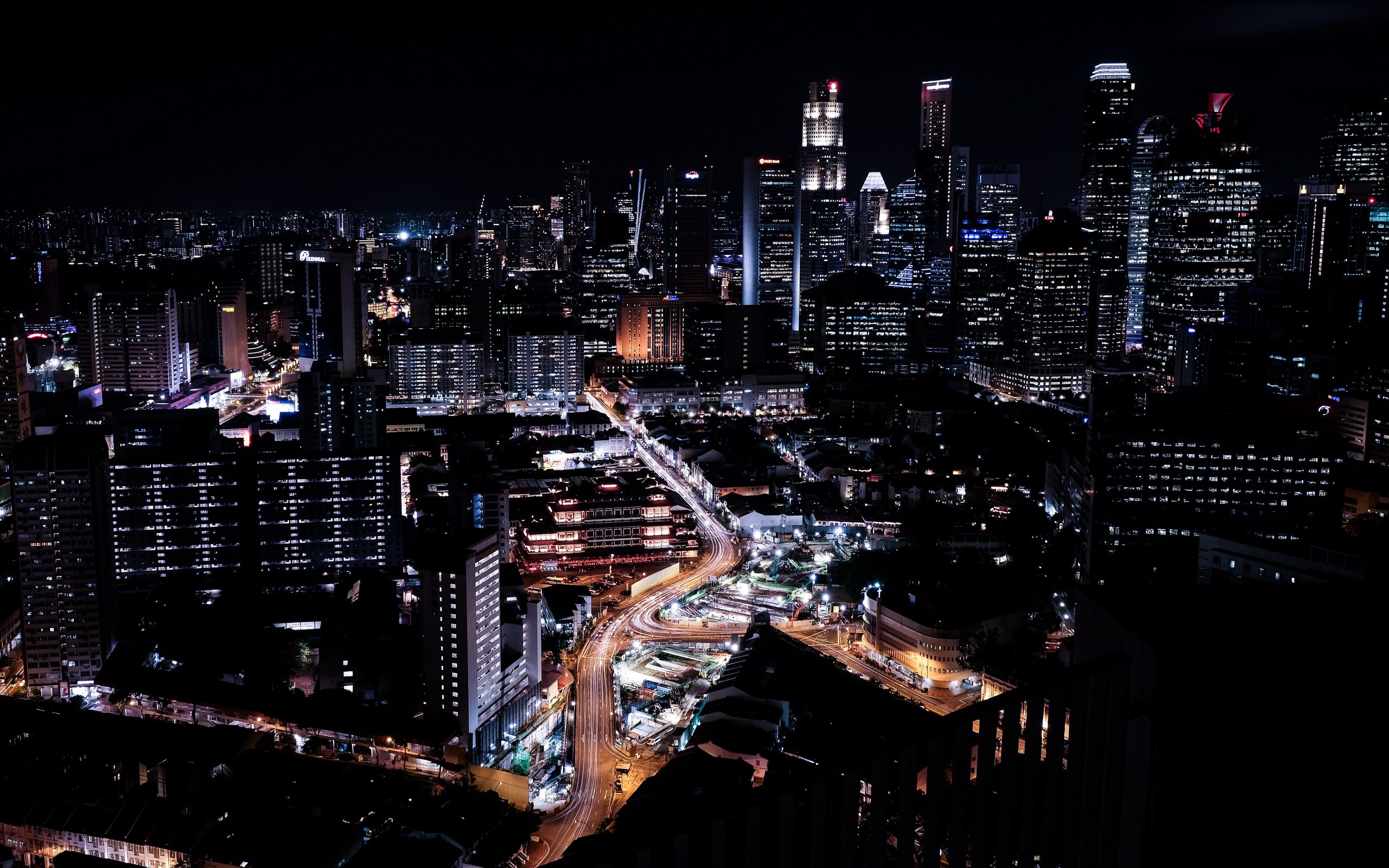 Фото ночного города на рабочий стол