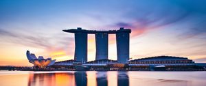 Превью обои сингапур, отель, здания, океан, блеск