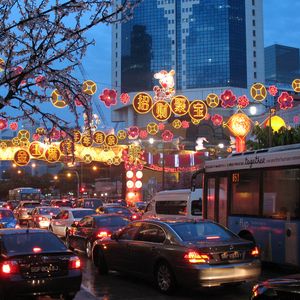 Превью обои сингапур, праздник, чайнатаун, пробка, город, новый год