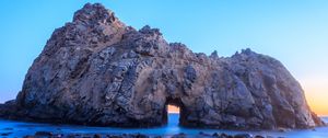 Превью обои скала, арка, море, пейзаж, природа