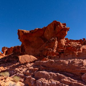 Превью обои скала, горная порода, коричневый, природа