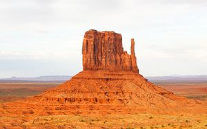 Превью обои скала, каньон, пустыня, коричневый, пейзаж