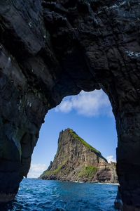 Превью обои скала, море, арка, природа, пейзаж