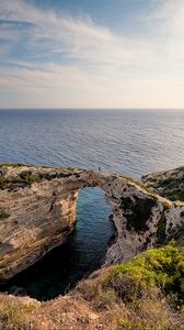 Превью обои скалы, арка, море, природа, пейзаж