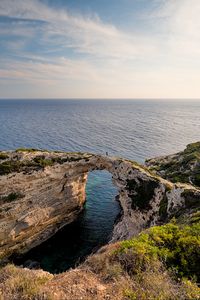 Превью обои скалы, арка, море, природа, пейзаж