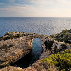 Превью обои скалы, арка, море, природа, пейзаж