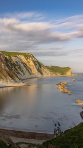 Превью обои скалы, берег, море, бухта, природа