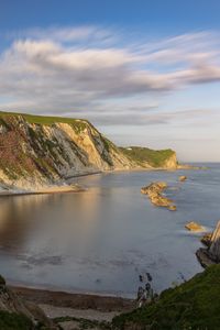 Превью обои скалы, берег, море, бухта, природа