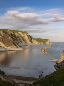 Превью обои скалы, берег, море, бухта, природа