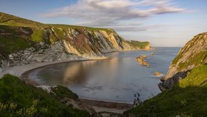 Превью обои скалы, берег, море, бухта, природа