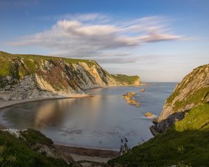 Превью обои скалы, берег, море, бухта, природа