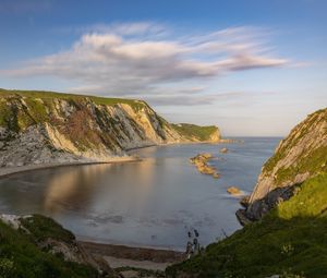 Превью обои скалы, берег, море, бухта, природа