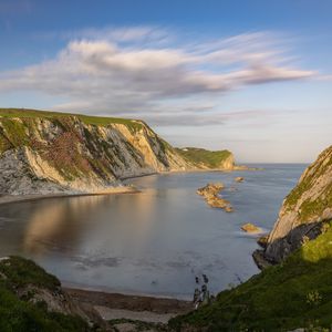 Превью обои скалы, берег, море, бухта, природа