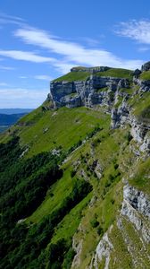 Превью обои скалы, деревья, природа, пейзаж