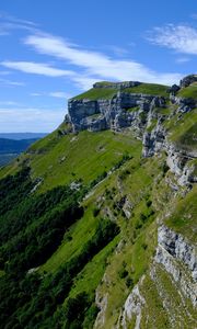 Превью обои скалы, деревья, природа, пейзаж