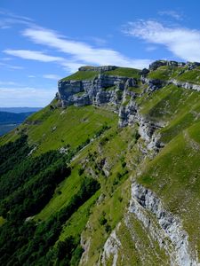 Превью обои скалы, деревья, природа, пейзаж