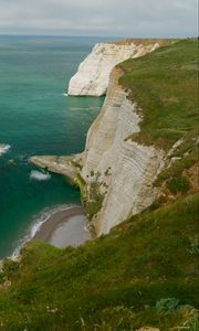 Превью обои скалы этрета, скалы, море, природа, франция