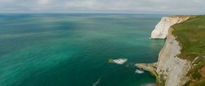 Превью обои скалы этрета, скалы, море, природа, франция