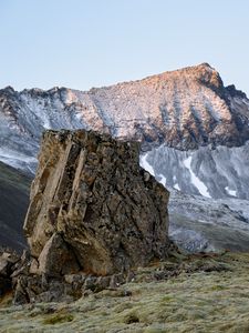 Превью обои скалы, камни, рельеф, склон, природа