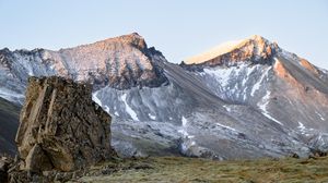 Превью обои скалы, камни, рельеф, склон, природа