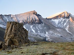 Превью обои скалы, камни, рельеф, склон, природа