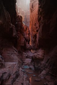 Превью обои скалы, каньон, ущелье, коричневый