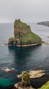 Превью обои скалы, море, побережье, пейзаж, вода