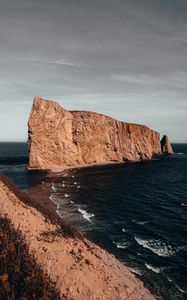 Превью обои скалы, море, прибой, побережье, склон