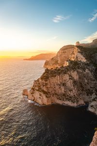 Превью обои скалы, море, утес, вода