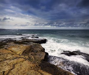 Превью обои скалы, море, вода, волны