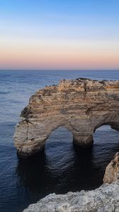 Превью обои скалы, море, вода, обрыв, природа