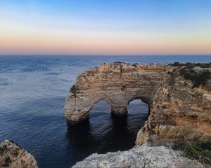 Превью обои скалы, море, вода, обрыв, природа