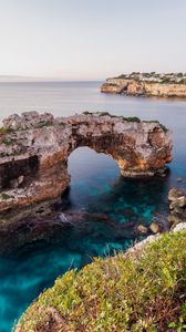 Превью обои скалы, обрыв, море, пейзаж, природа