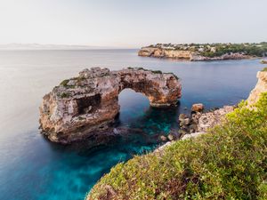 Превью обои скалы, обрыв, море, пейзаж, природа