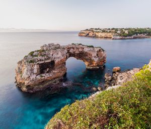 Превью обои скалы, обрыв, море, пейзаж, природа