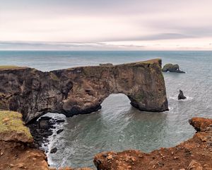 Превью обои скалы, обрыв, море, вода, пейзаж, природа