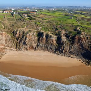 Превью обои скалы, пляж, море, долина, пейзаж