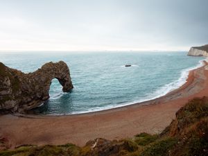 Превью обои скалы, побережье, арка, море