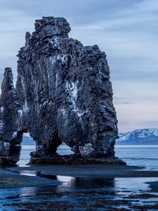 Превью обои скалы, побережье, берег, вода, горы